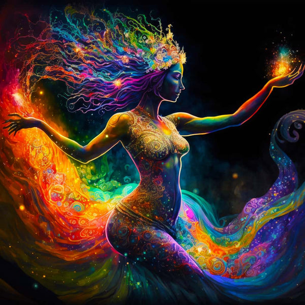 Diamond Painting - Universum Frau - gedruckt in Ultra-HD - Menschen, Neu eingetroffen, Quadratisch