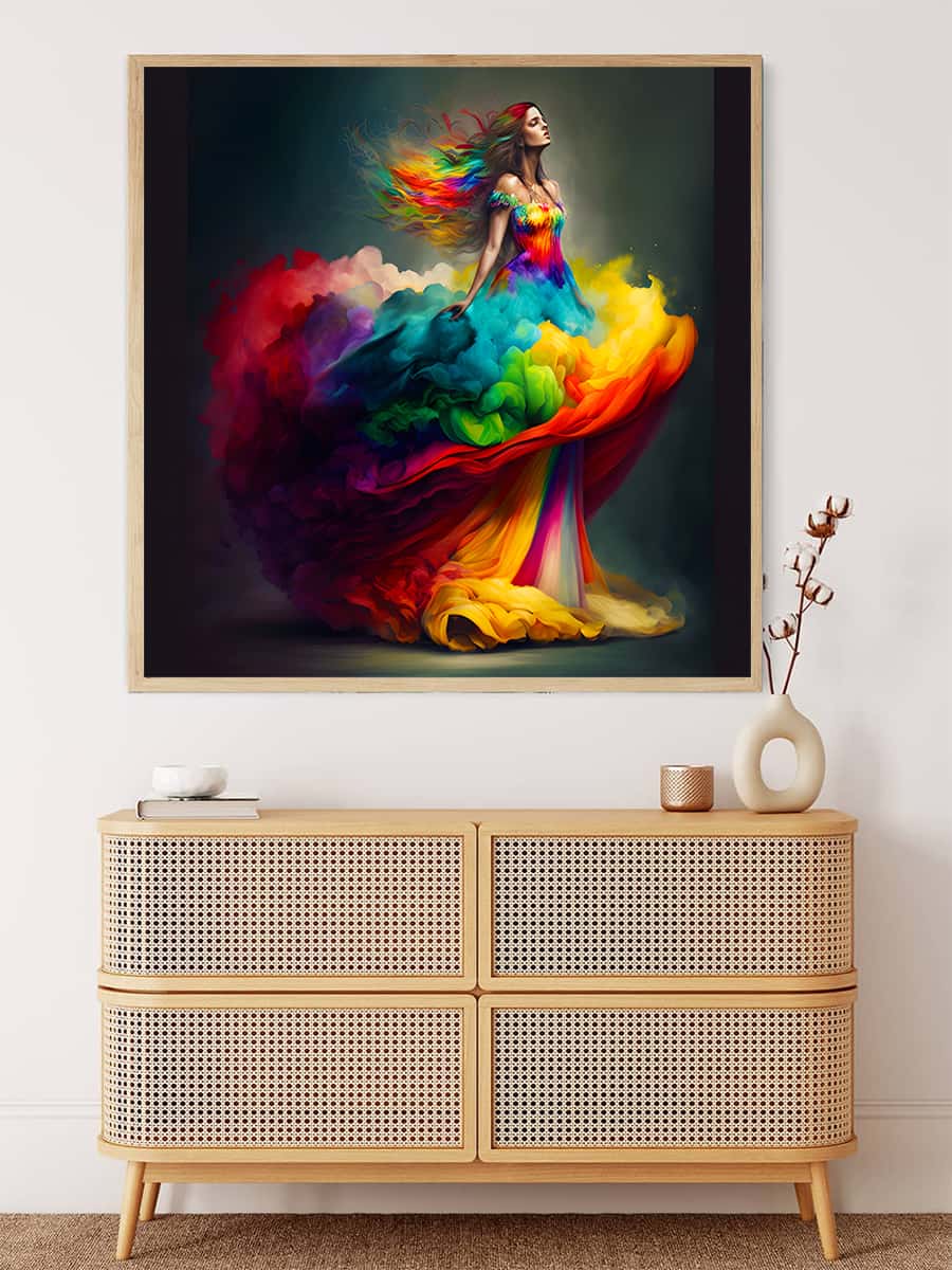 AB Diamond Painting - Riesenkleid - gedruckt in Ultra-HD - AB Diamond, Menschen, Neu eingetroffen, Quadratisch