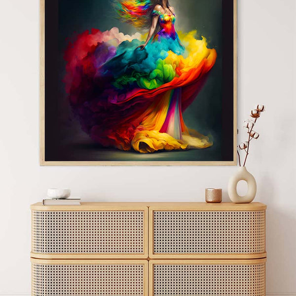 AB Diamond Painting - Riesenkleid - gedruckt in Ultra-HD - AB Diamond, Menschen, Neu eingetroffen, Quadratisch