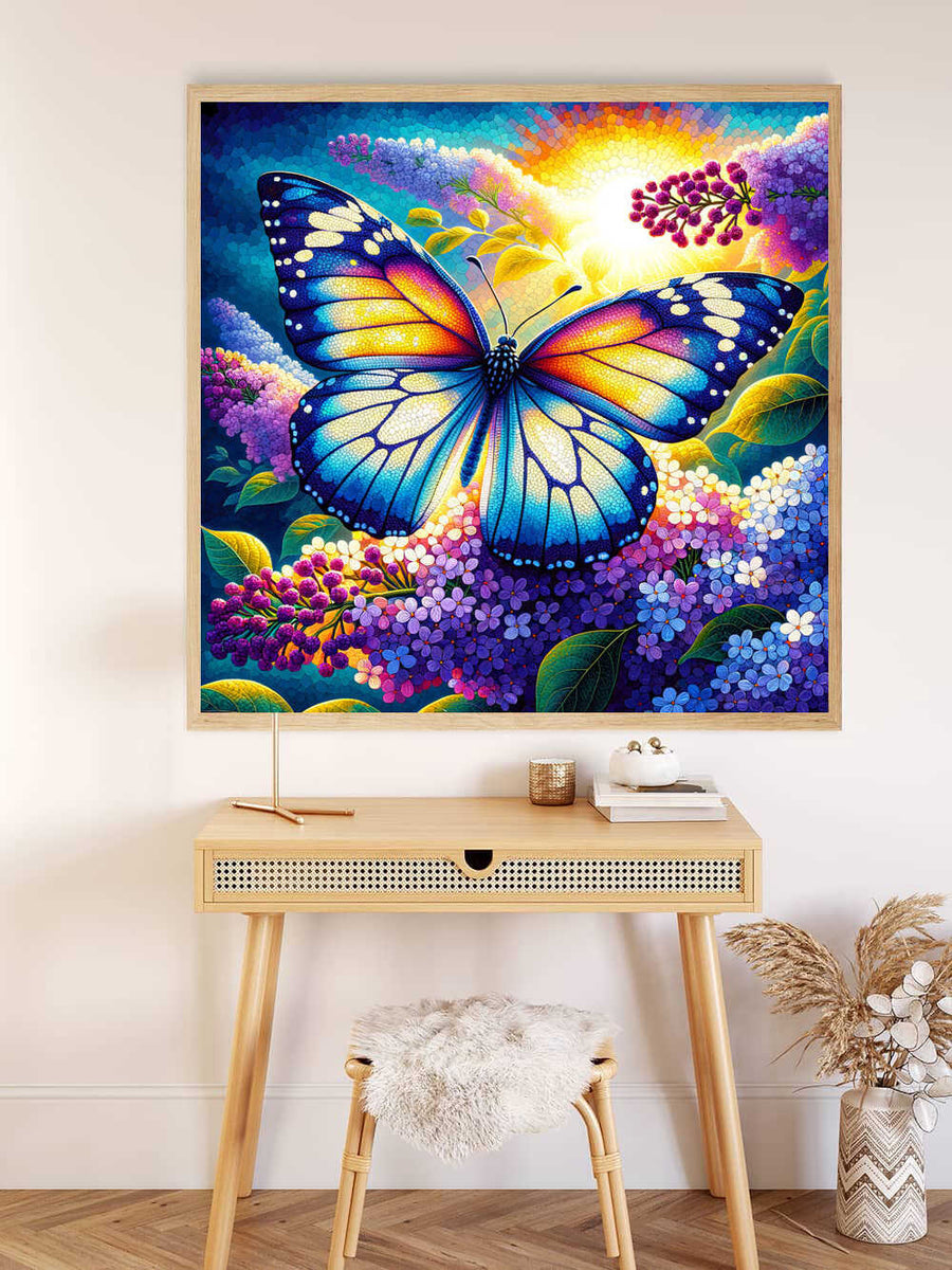 Paint by Numbers - Butterfly on Lilac