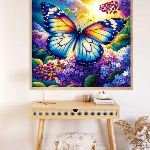 Paint by Numbers - Butterfly on Lilac
