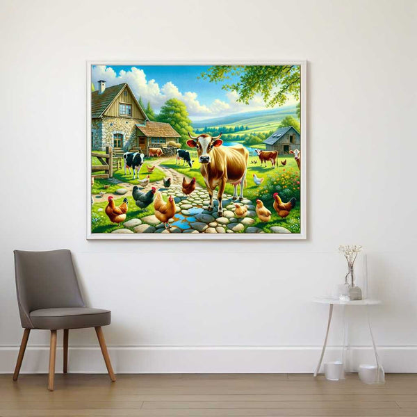 Paint by Numbers - Cows on the Farm