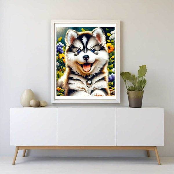 Paint by Numbers - Husky Puppy Pleasure