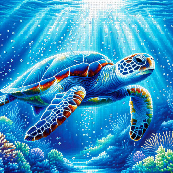 Paint by Numbers - Turtle dives