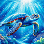 Paint by Numbers - Turtle dives