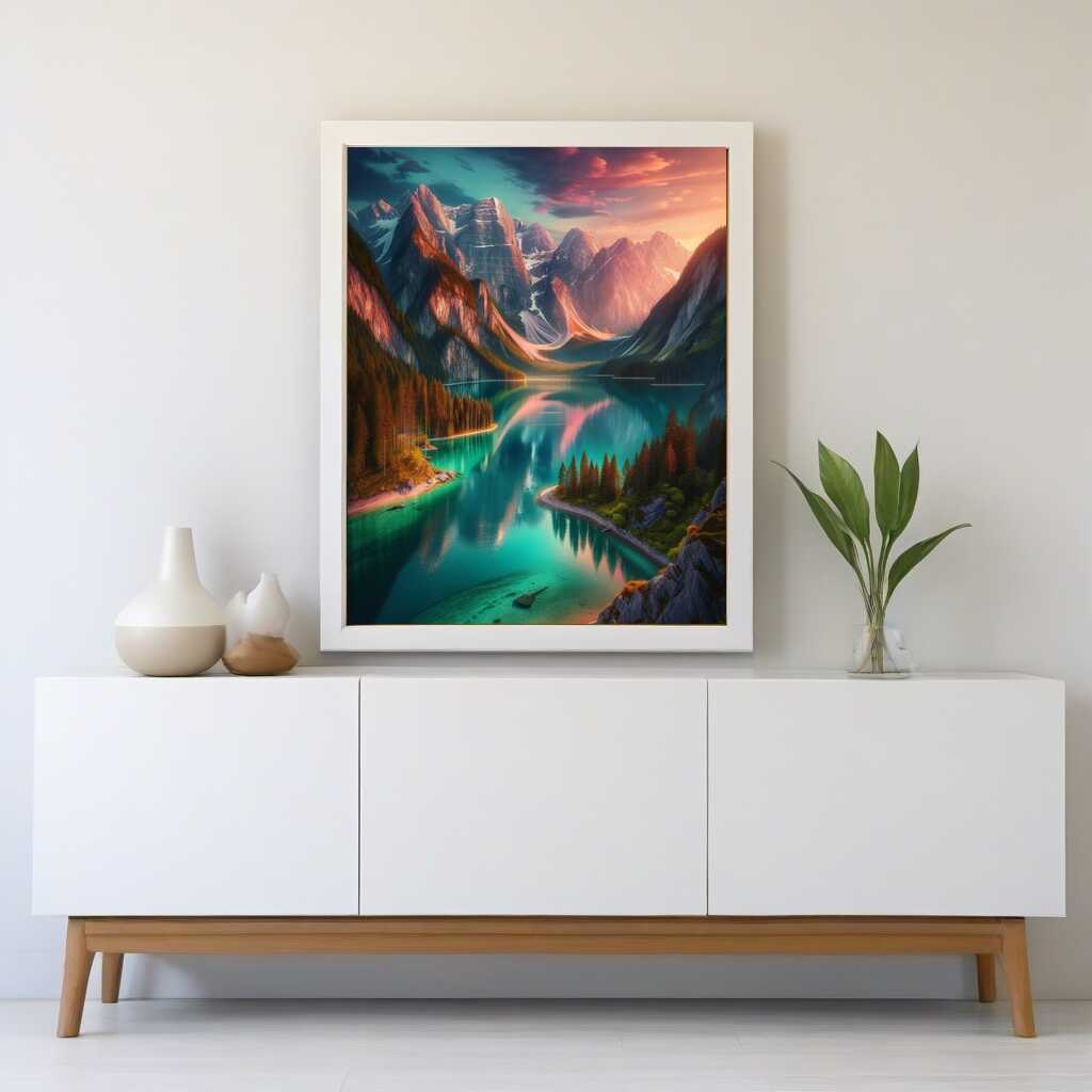 Paint by Numbers - Glass Clear Mountain Lake