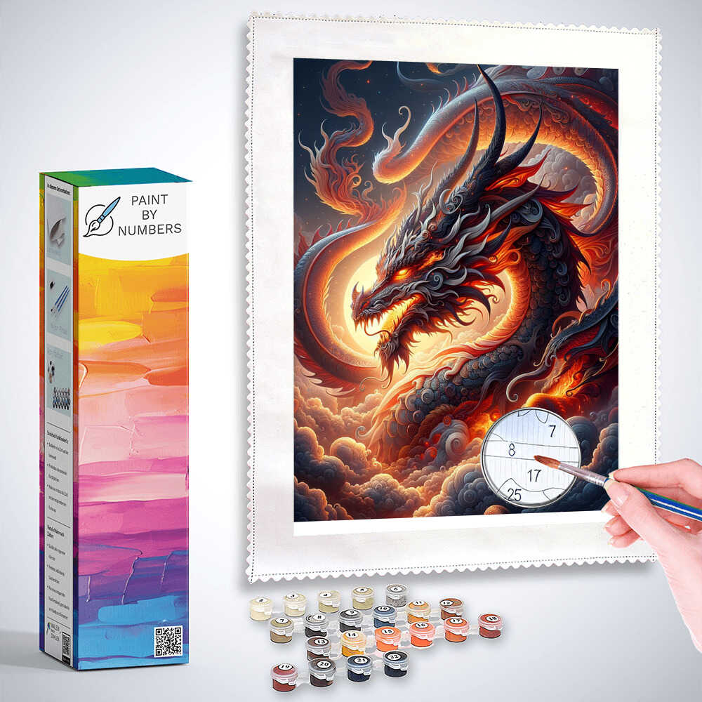 Paint by Numbers - Impressive dragon