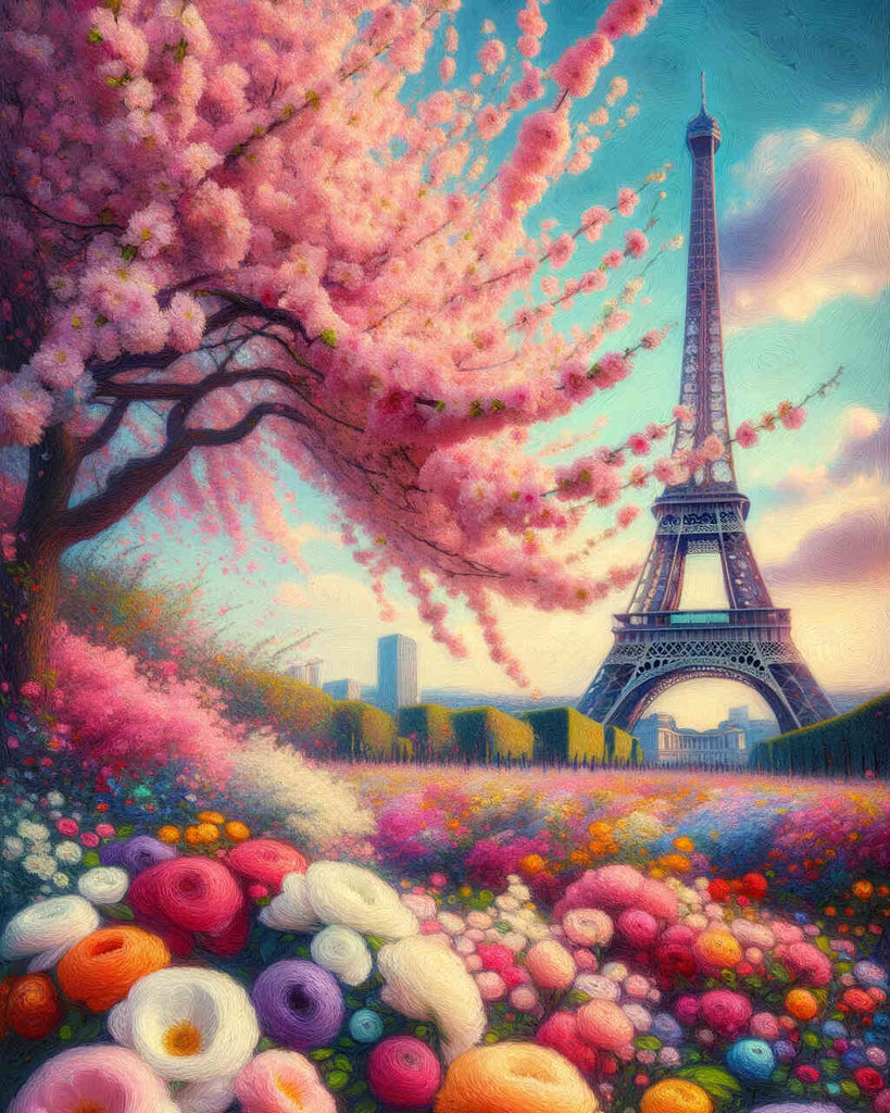 Paint by Numbers - Flowery Egg Tower Paris