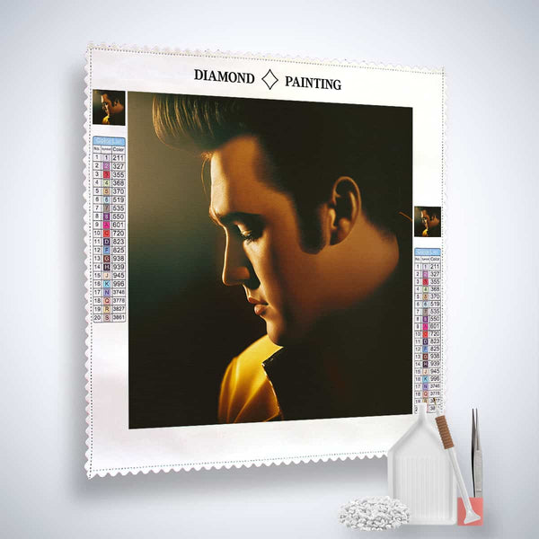 Diamond Painting Kit - Elvis, the King of Rock'n'Roll with Paint by Numbers Design