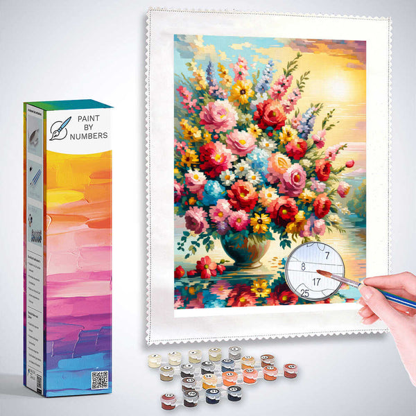 Paint by Numbers - Colorful bouquet of flowers