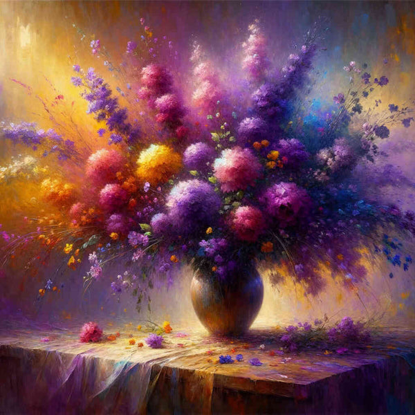 Flower vase, various - Paint by Numbers