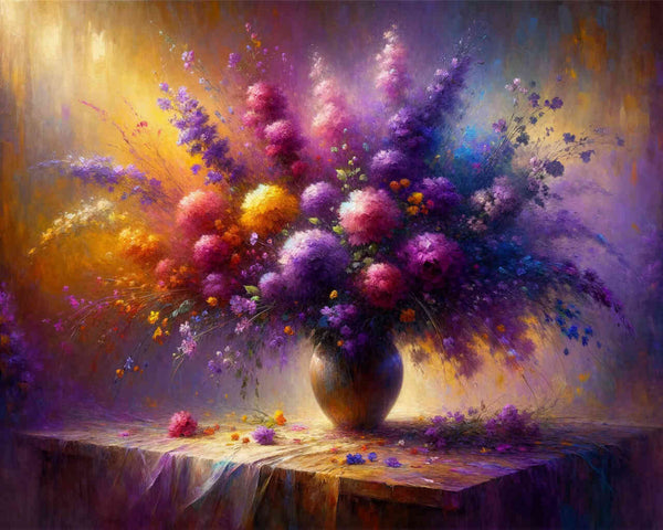 Flower vase, various - Paint by Numbers