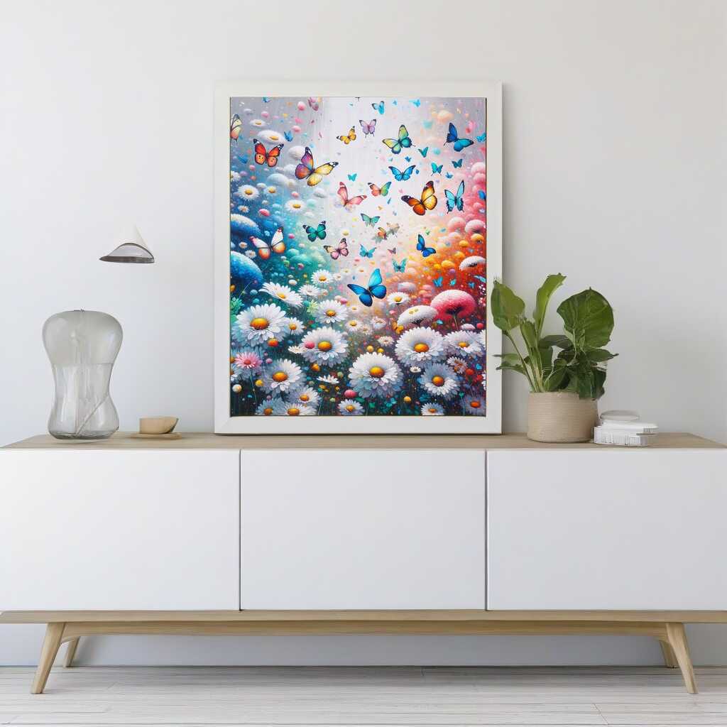 Paint by Numbers - Margerites Colorful Butterflies