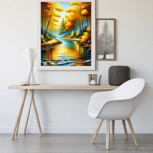 Paint by Numbers - Autumn impression, river