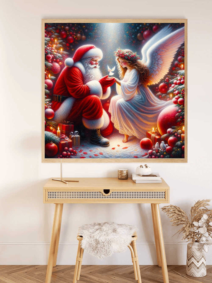Paint by Numbers - Santa Claus and angel