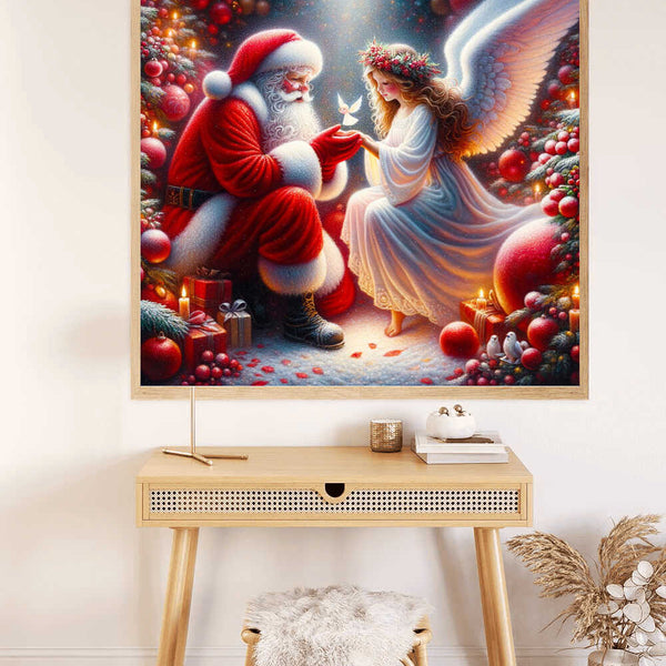 Paint by Numbers - Santa Claus and angel
