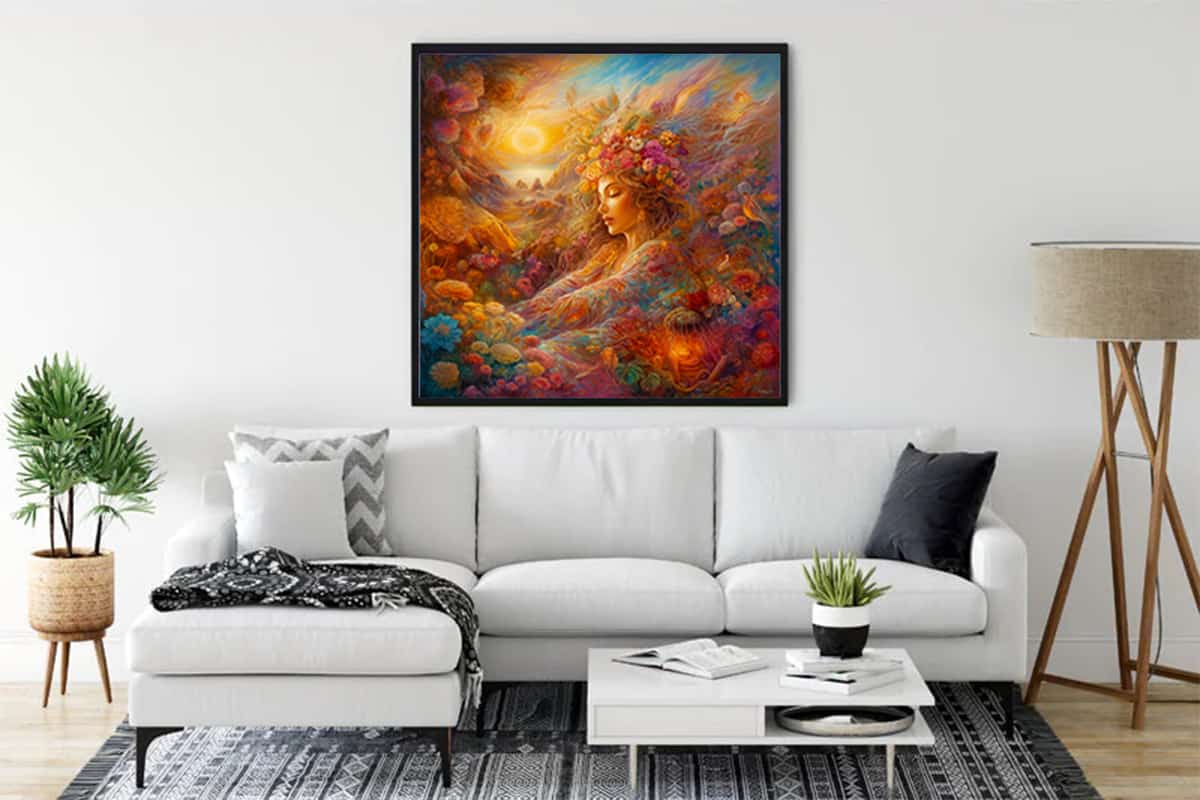 Malen nach Zahlen - Fräulein in der Natur - hochwertige Leinwand - 170523, bekannte künstler, Josephine Wall, Neu eingetroffen, Quadratisch