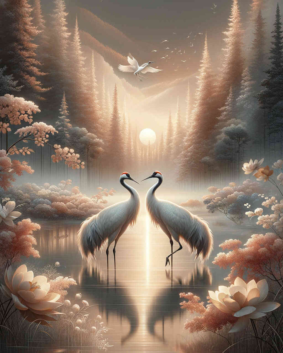 Paint by Numbers - Crane Couple