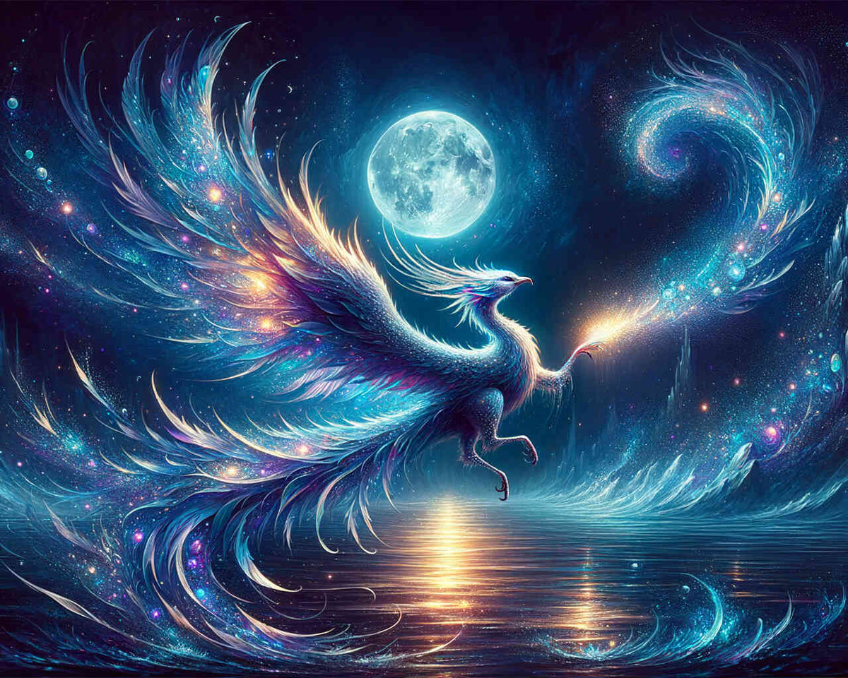 Phoenix in the moonlight - Paint by Numbers