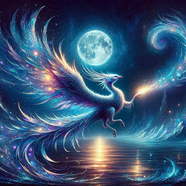 Phoenix in the moonlight - Paint by Numbers