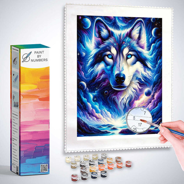 Paint by Numbers - Luminous Wolf