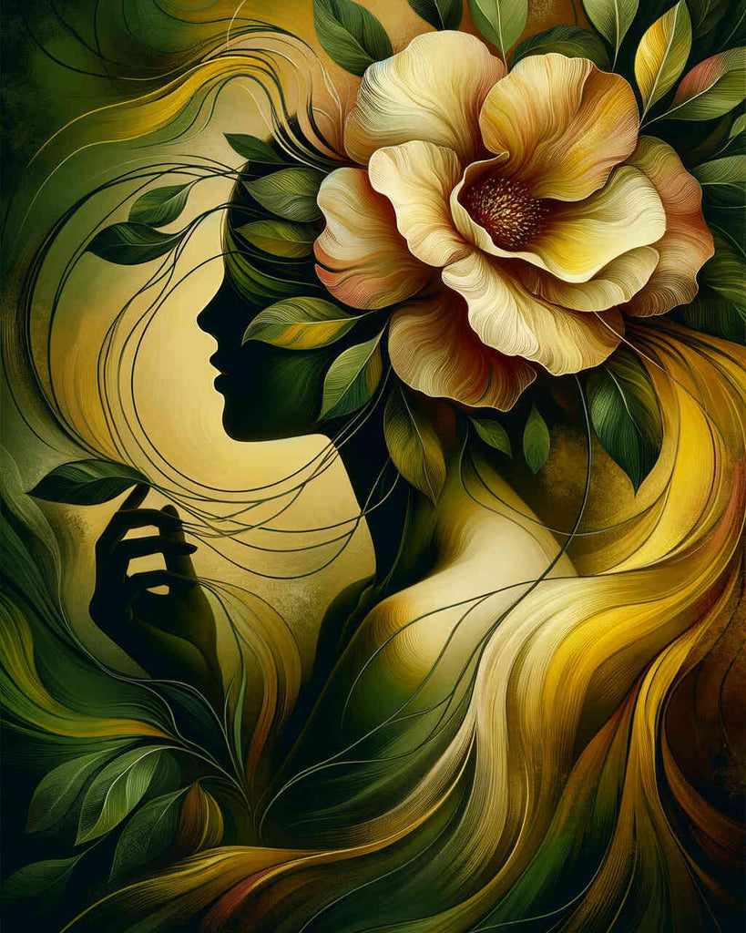 Paint by Numbers - Flower woman