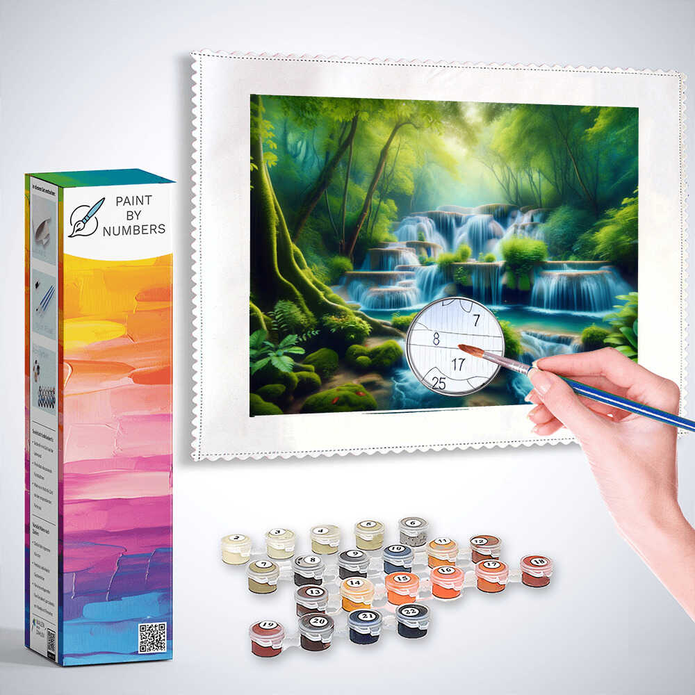 Paint by Numbers - Waterfall Staircase