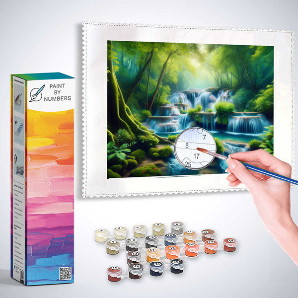 Paint by Numbers - Waterfall Staircase