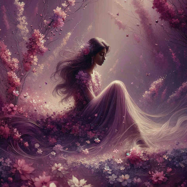 Paint by Numbers - Woman in flower dress