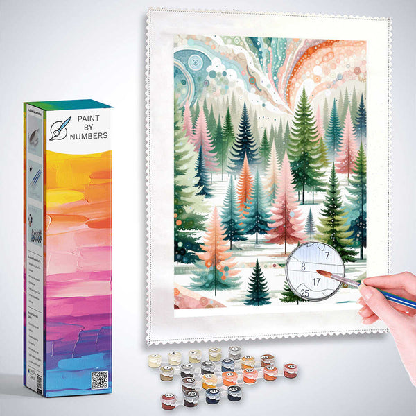 Paint by Numbers - Nine Fir Tree
