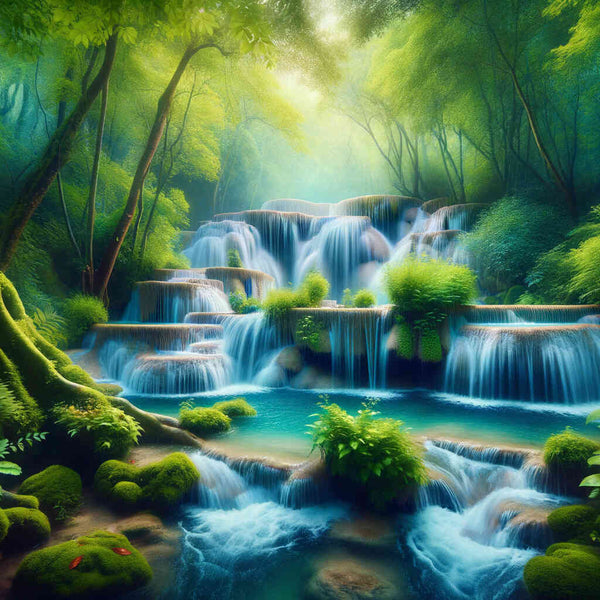 Paint by Numbers - Waterfall Staircase