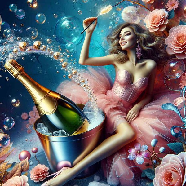 Paint by Numbers - Champagne woman