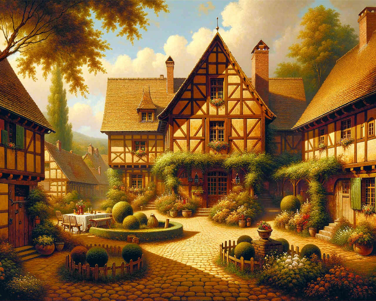 Paint by Numbers - Half-timbered farm
