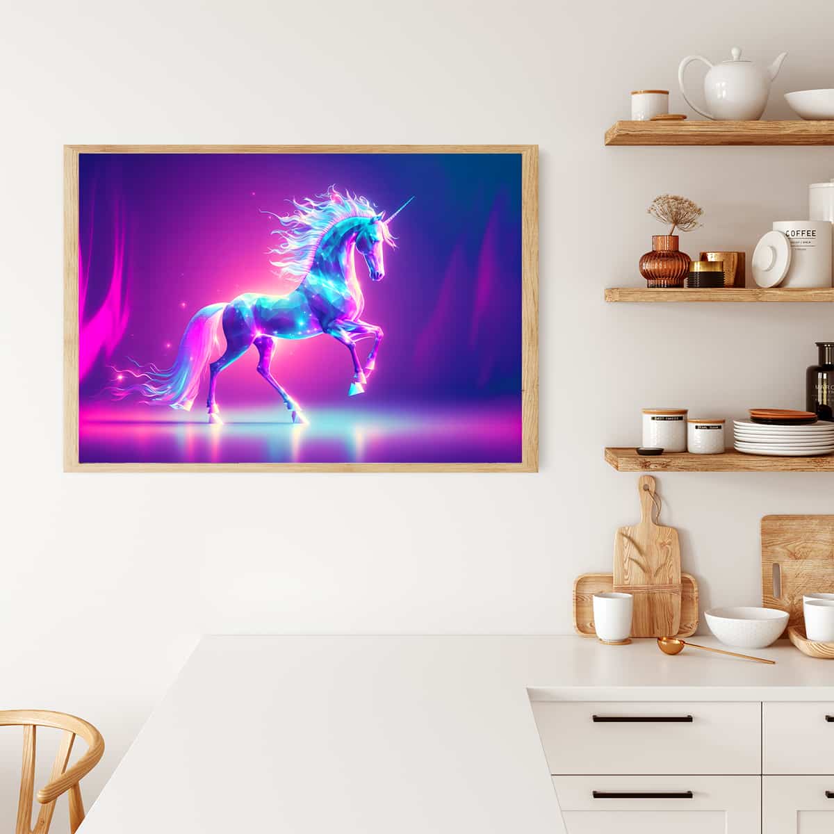 Malen nach Zahlen - Diamant Einhorn - hochwertige Leinwand - 170523, Einhorn, Fantasy, Horizontal, Neu eingetroffen, Tiere