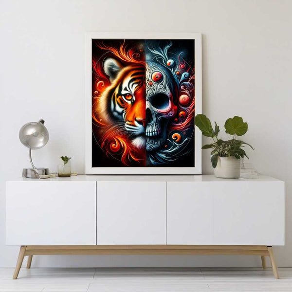 tiger skull - Paint by Numbers