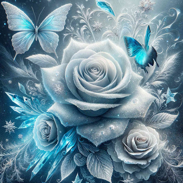 Paint by Numbers - Ice Roses