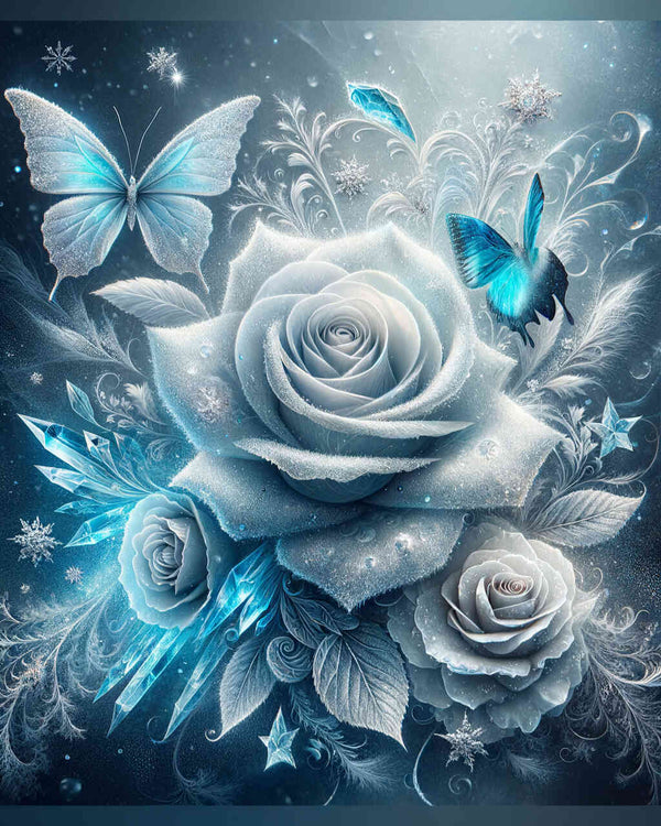 Paint by Numbers - Ice Roses