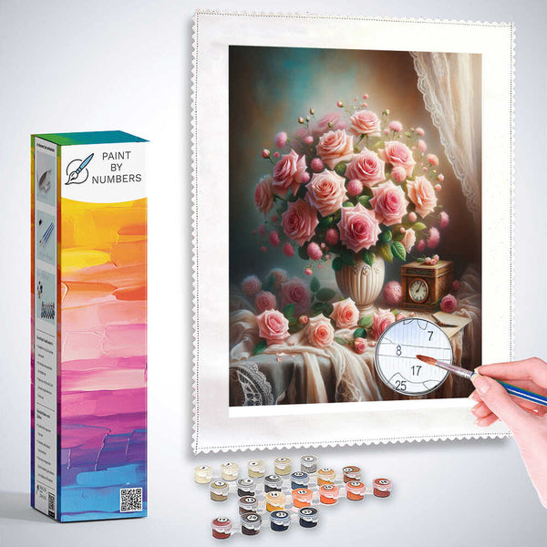 Paint by Numbers - Roses in Vase
