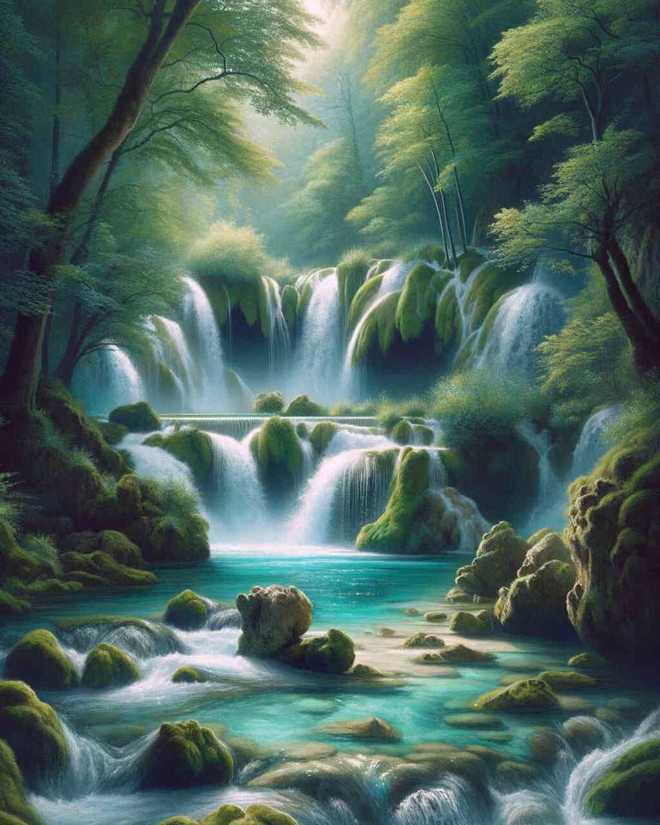 Paint by Numbers - Waterfall Rock