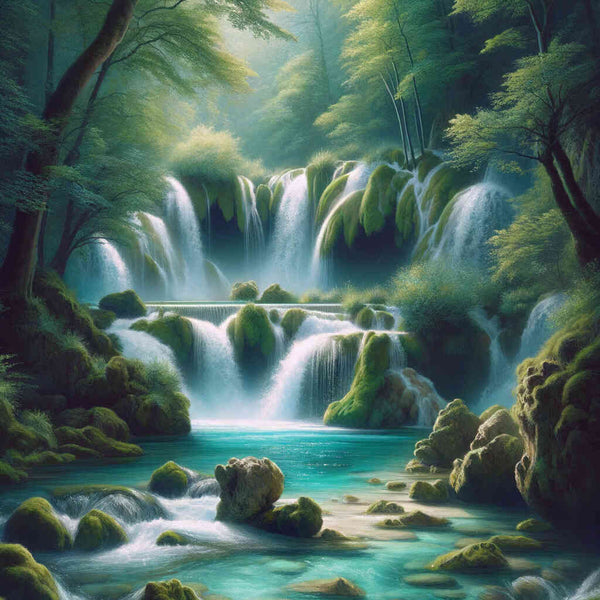 Paint by Numbers - Waterfall Rock