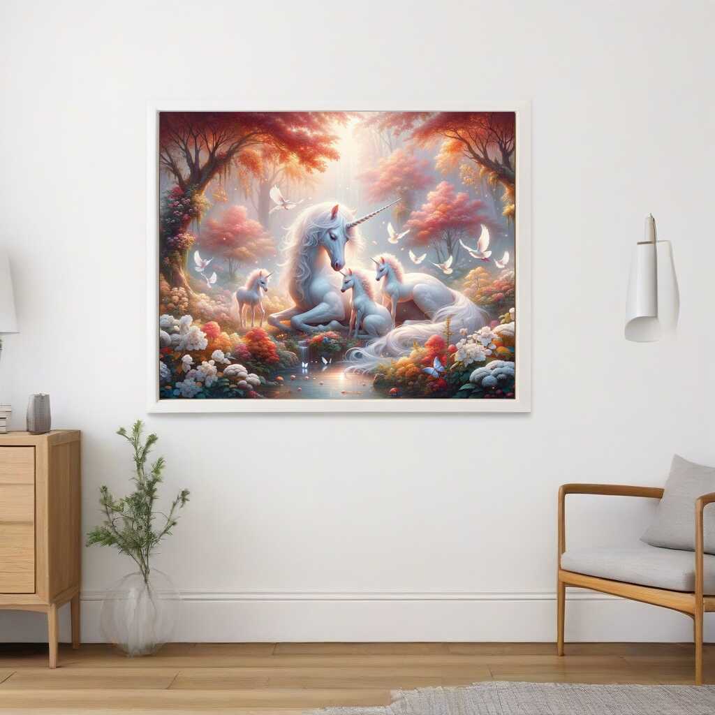 Paint by Numbers - Unicorn family