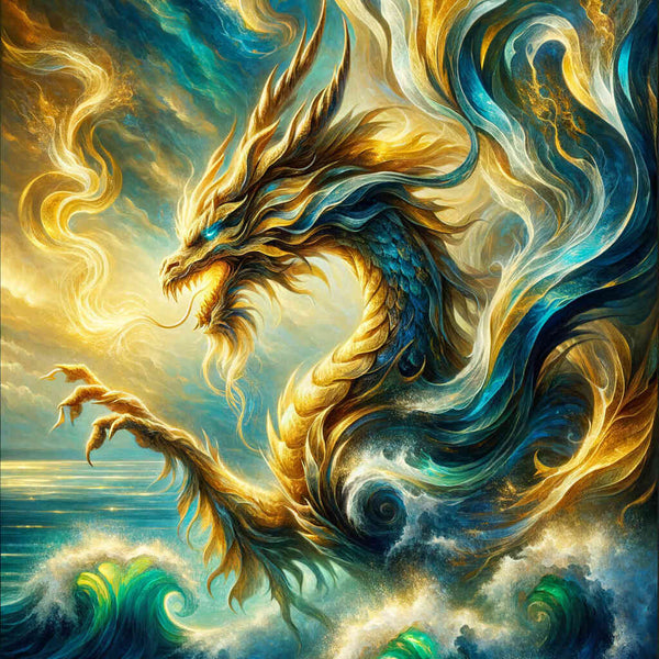 Paint by Numbers - Golden dragon