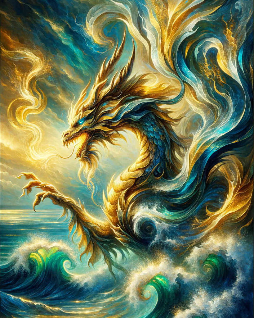 Paint by Numbers - Golden dragon