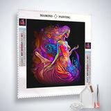 Diamond Painting - Weltallkleid - gedruckt in Ultra-HD - Menschen, Neu eingetroffen, Quadratisch