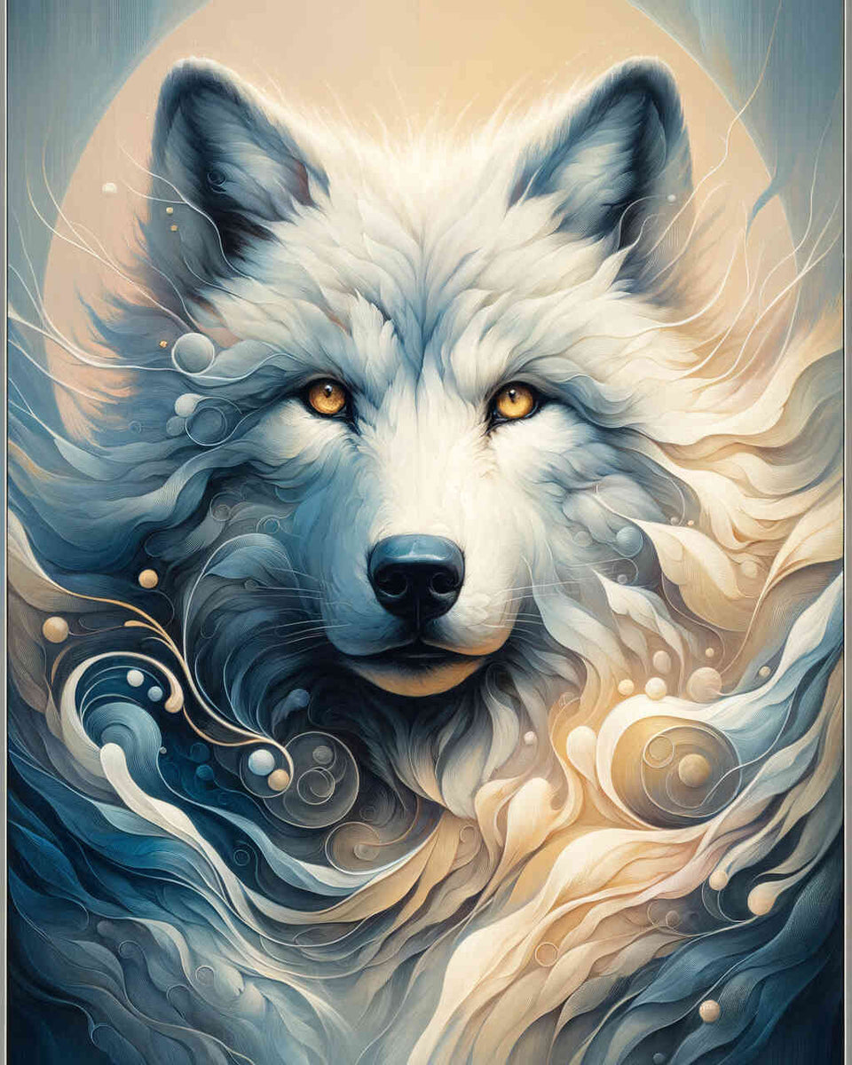 Paint by Numbers - White Wolf Portrait