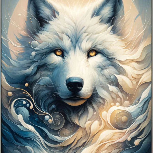 Paint by Numbers - White Wolf Portrait