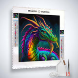 AB Diamond Painting - Japanischer Drache - gedruckt in Ultra-HD - AB Diamond, Drache, Fantasy, Neu eingetroffen, Quadratisch