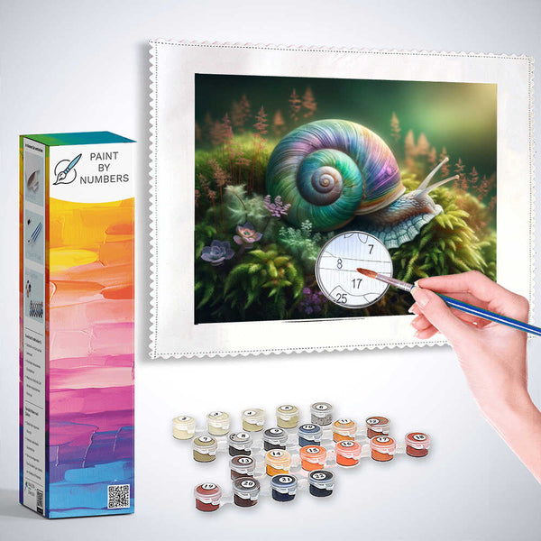Paint by Numbers - Wood snail