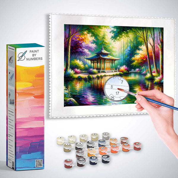 Paint by Numbers - Pavilion in the forest