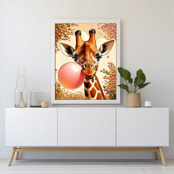 Giraffe with gum Paint by Numbers